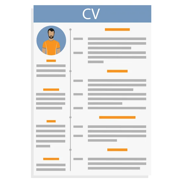 Curriculum Vitae raster — Stock fotografie