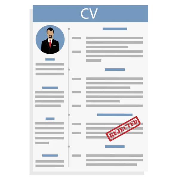 Curriculum Vitae raster — Stockfoto