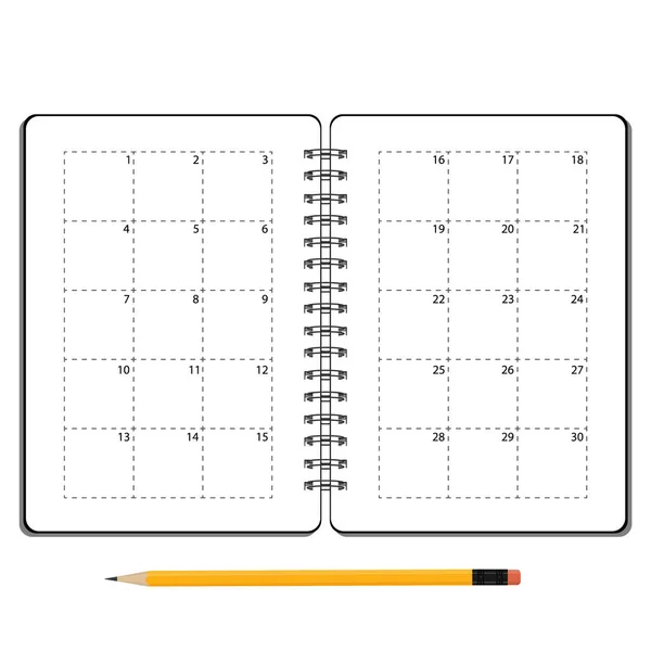 Open planner raster — Stock Photo, Image