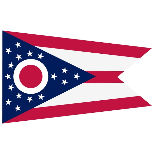Ohio flag raster — Stock Photo, Image