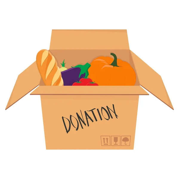 Isometric donation box — Stock Photo, Image