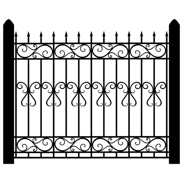 Portail de clôture vecteur — Image vectorielle