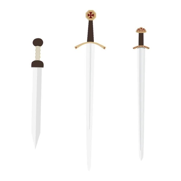 Coleção de armas medievais — Fotografia de Stock