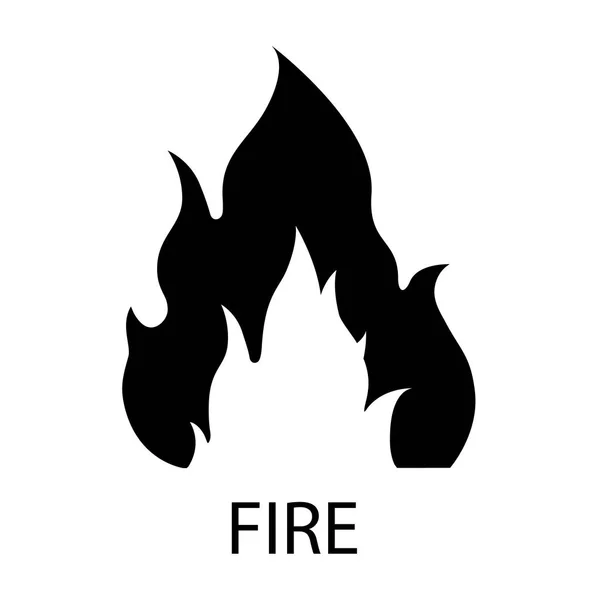 Vektor plamen ohně — Stockový vektor