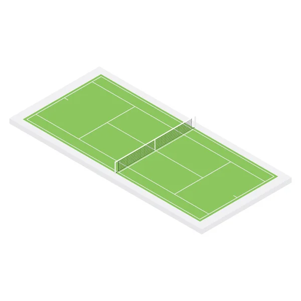 Campo da tennis isometrico — Foto Stock