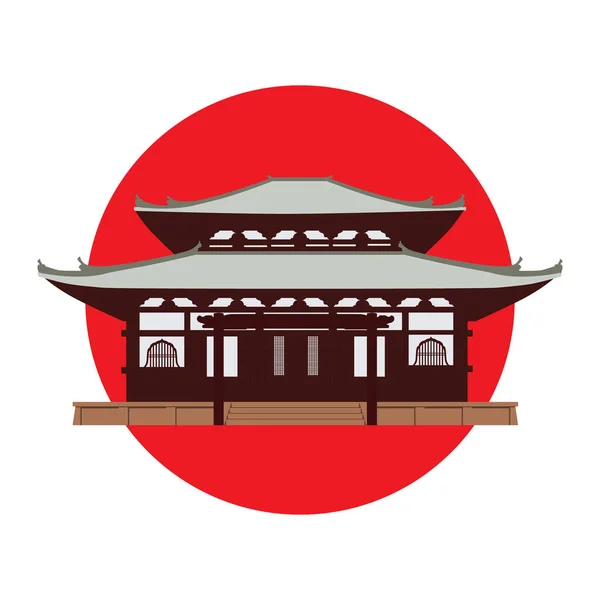 Giappone tempio raster — Foto Stock