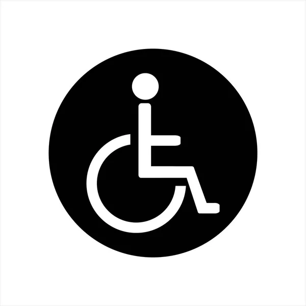 Ikona niepełnosprawnych rastrowych — Zdjęcie stockowe