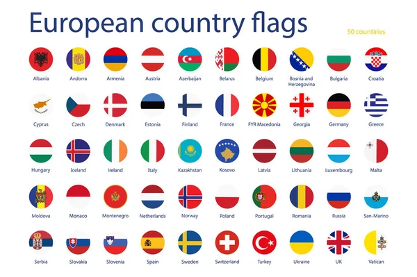 European country flags — Stock Photo, Image