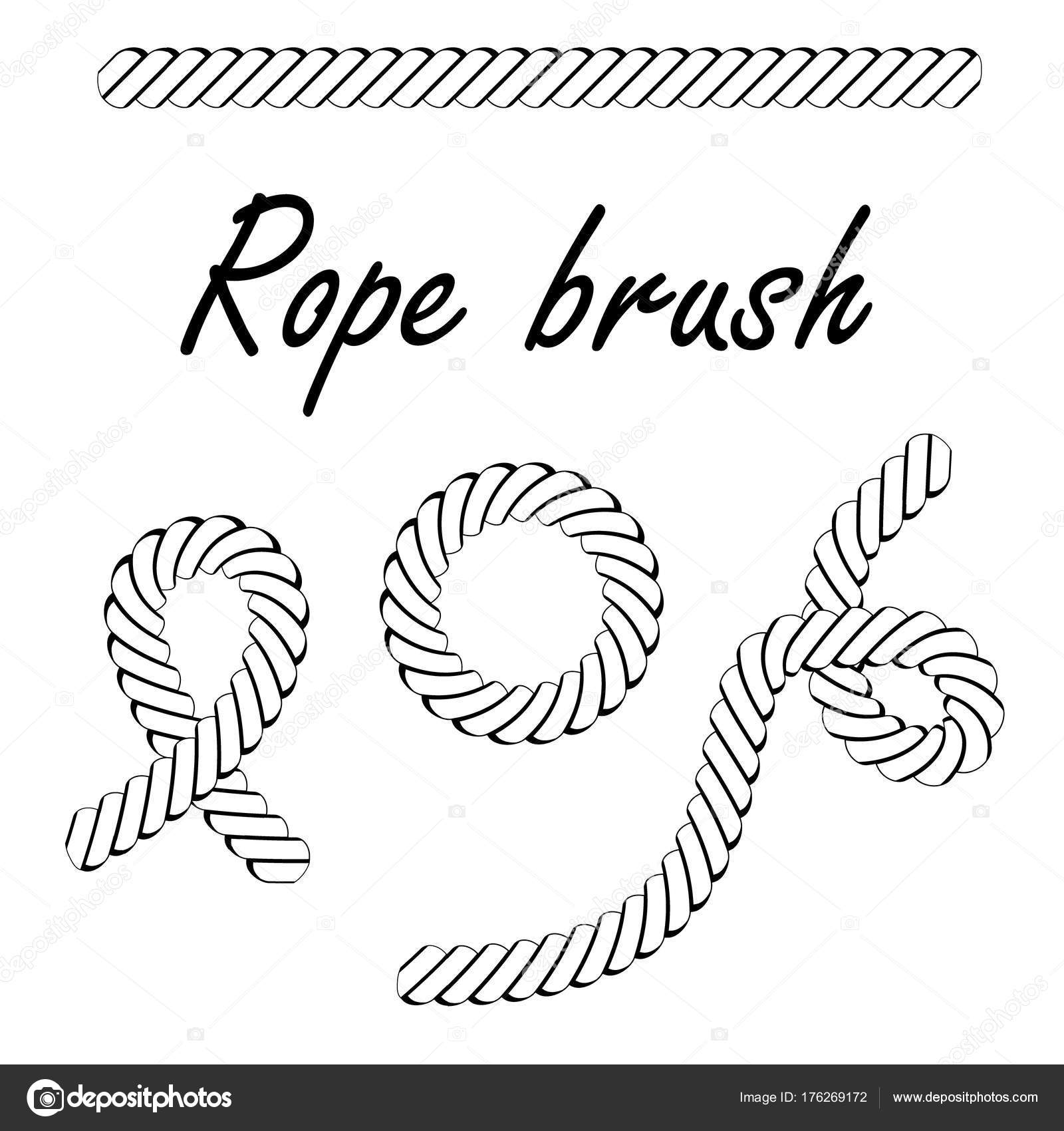 Rope vector brush Stock Vector by ©viktorijareut 176269172