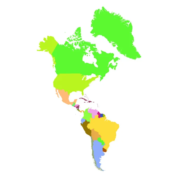 North and South America — Stock Vector