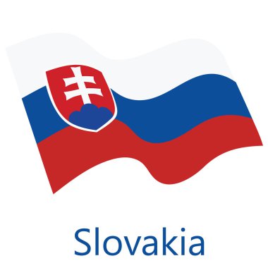 Slovakya bayrağı vektör