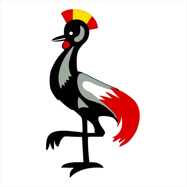 Heraldic rooster vector — Stock Vector