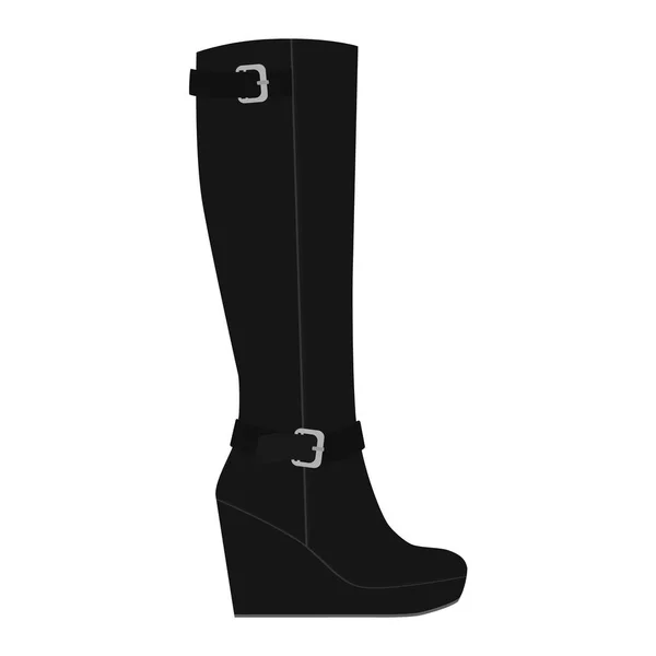 Joelho botas altas — Vetor de Stock