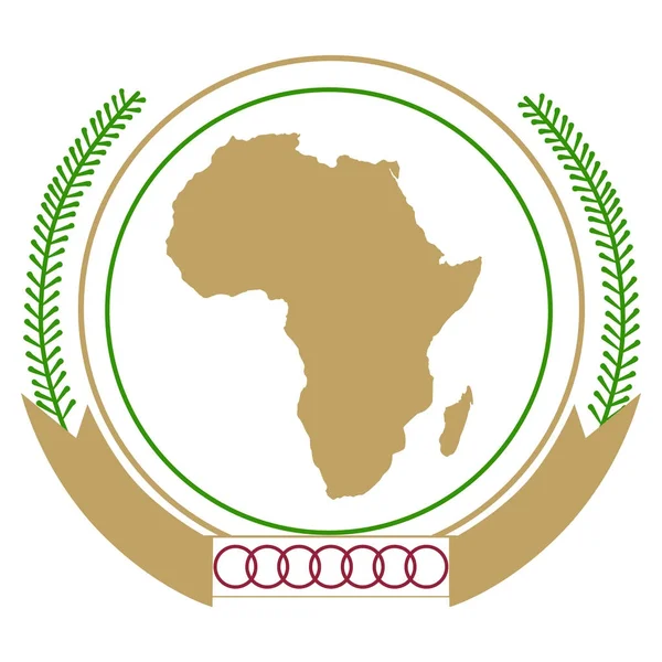 Afrikanska unionens emblem — Stock vektor