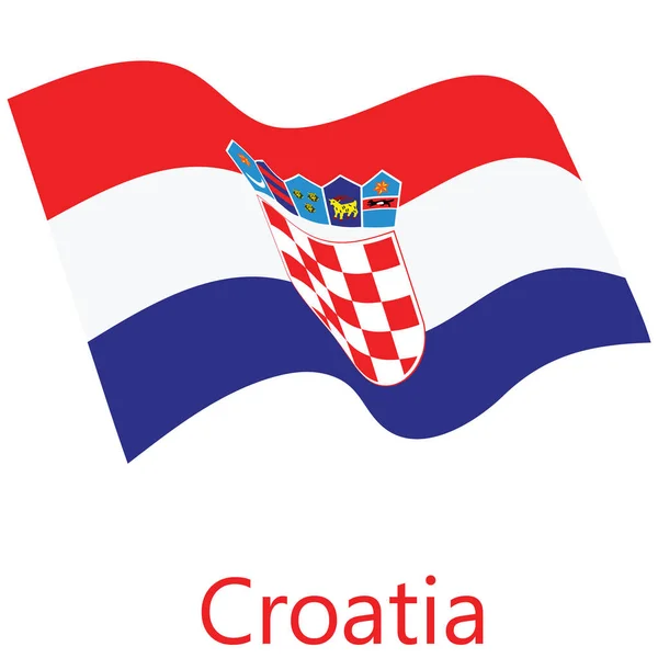 Vetor de bandeira croatia —  Vetores de Stock