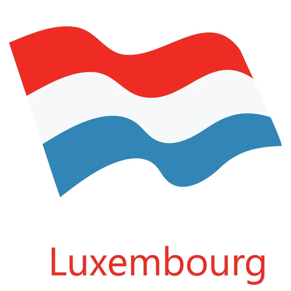 Векторний прапор Люксембургу — стоковий вектор