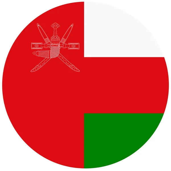 Oman flagga vektor — Stock vektor