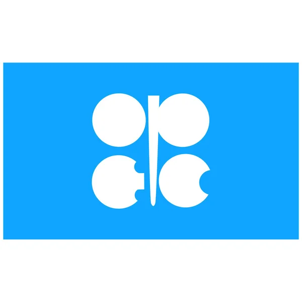 Bandiera dell'organizzazione dell'OPEC — Vettoriale Stock