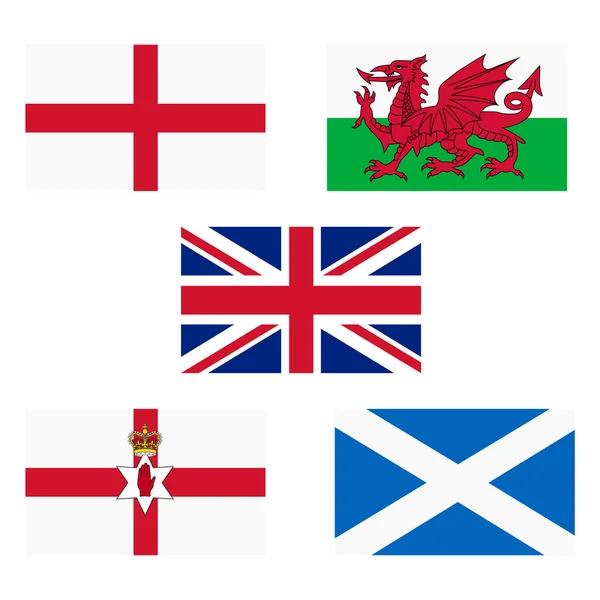 Reino Unido, Inglaterra, Escocia — Vector de stock