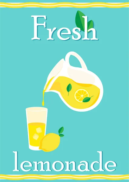 Poster di limonata fresca — Foto Stock