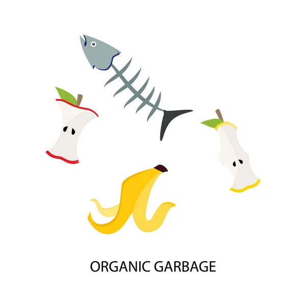 Raster organické odpadky — Stock fotografie