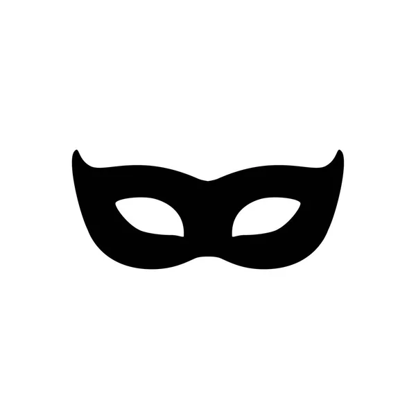 Maske siluet siyah — Stok fotoğraf