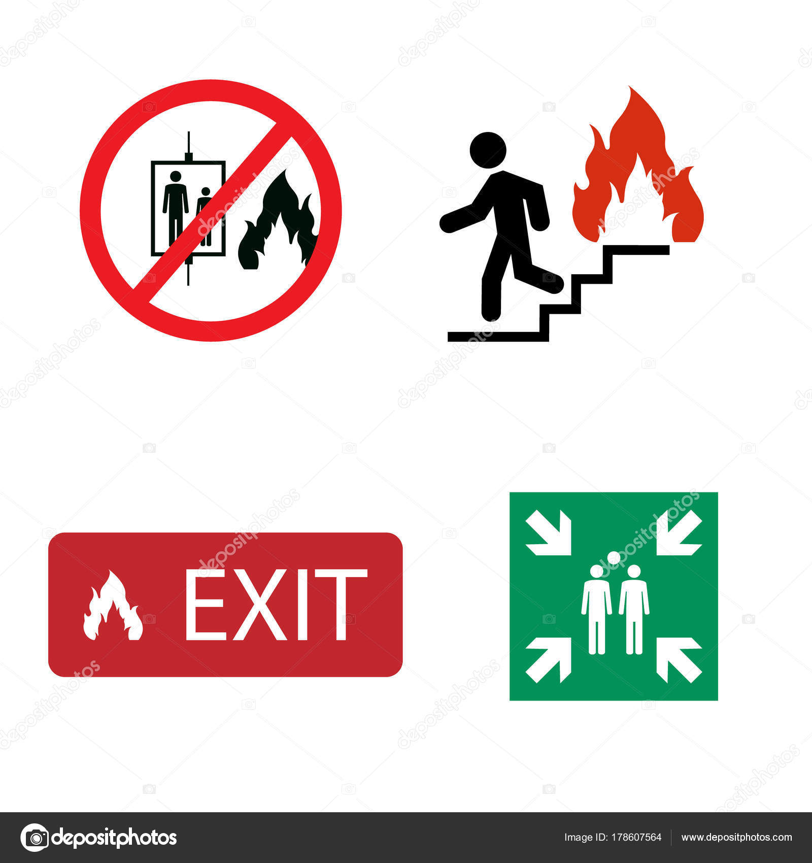 Fire Safety Icons