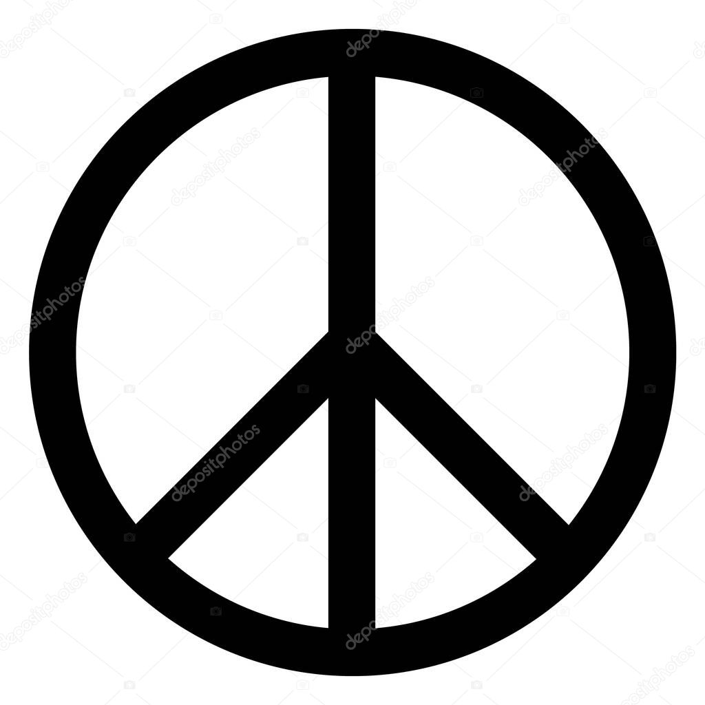 Peace symbol raster