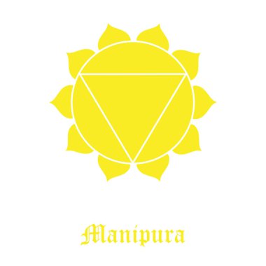 Manipura chakra raster clipart