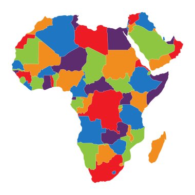 Afrika harita raster