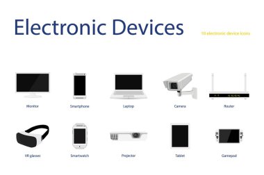 Elektronik gadget kümesi
