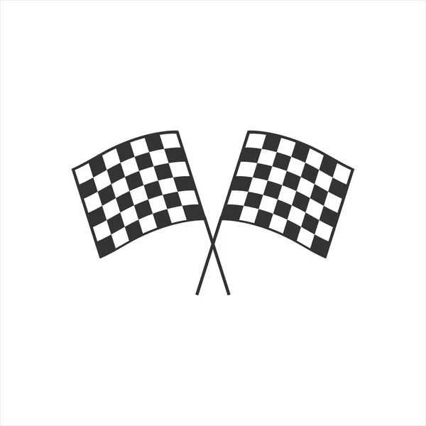 Icona bandiera da corsa — Foto Stock