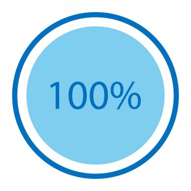 Mavi daire pasta grafiği