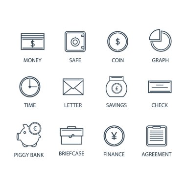 Finans Icon set