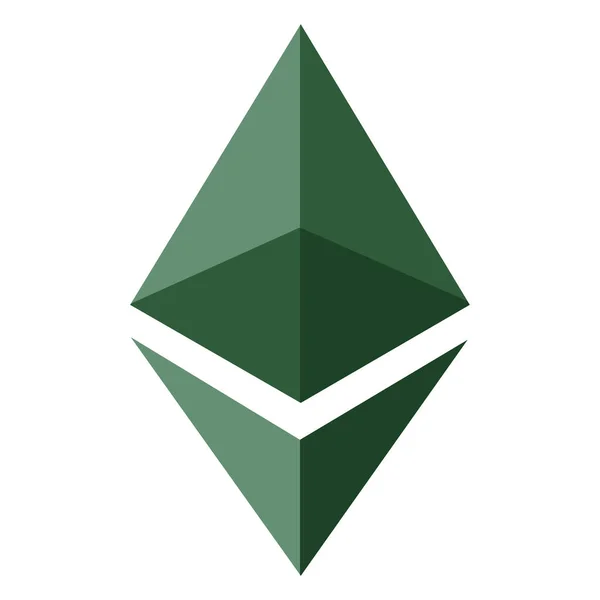 Ethereum klasszikus crypto pénznem — Stock Fotó