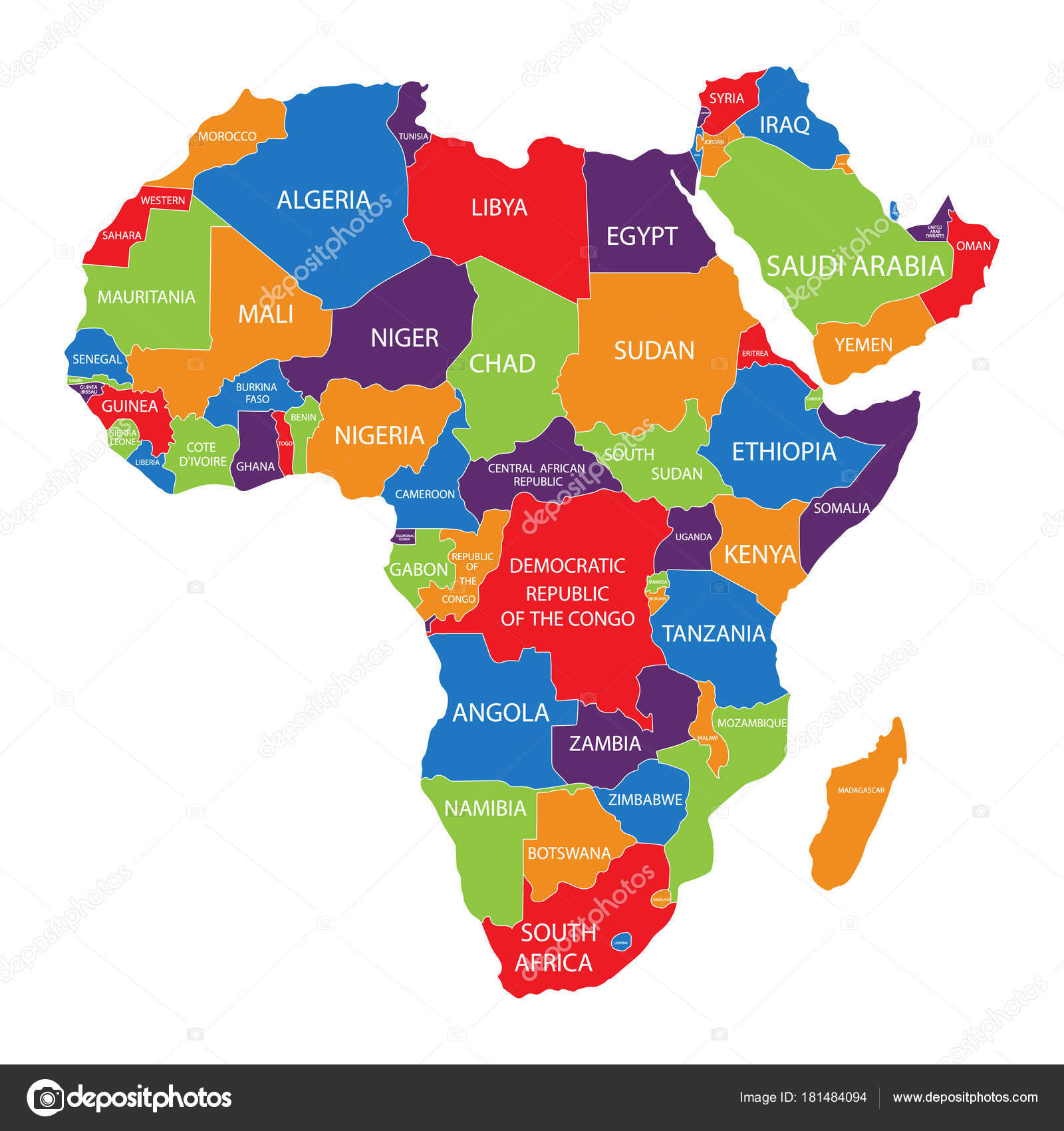 Resultado de imagen de mapa de africa