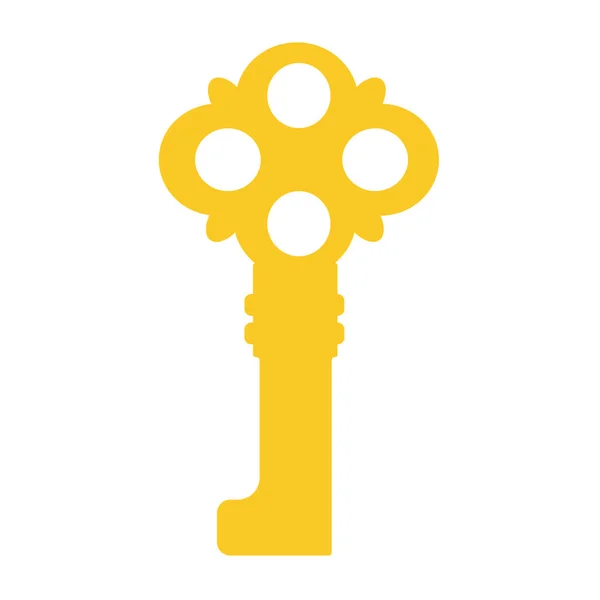 Golden key raster — Stockfoto