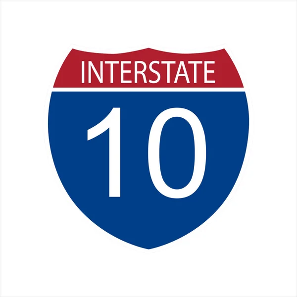 Interstate highway weg — Stockfoto