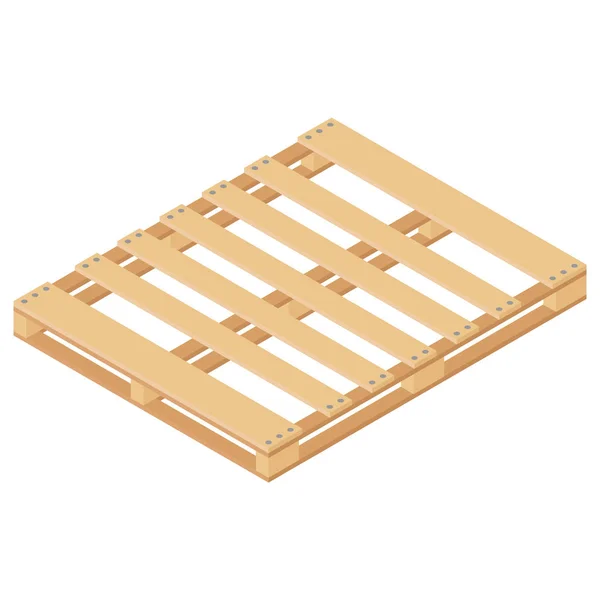 Dřevěná paleta izometrické — Stock fotografie
