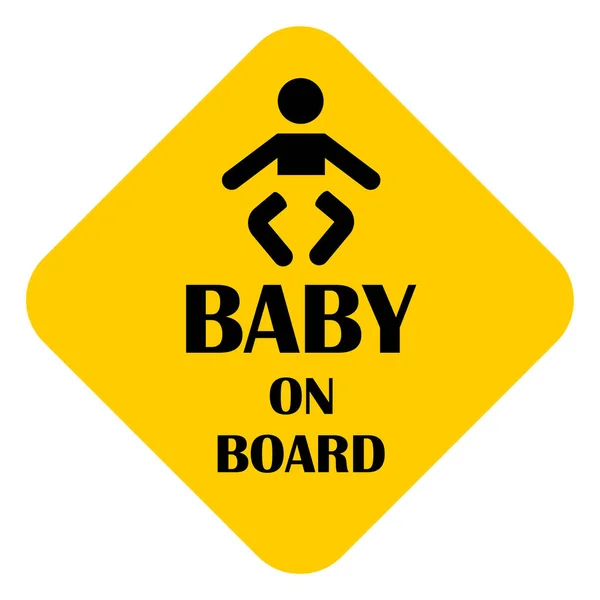 Baby on a board — Stock Photo, Image