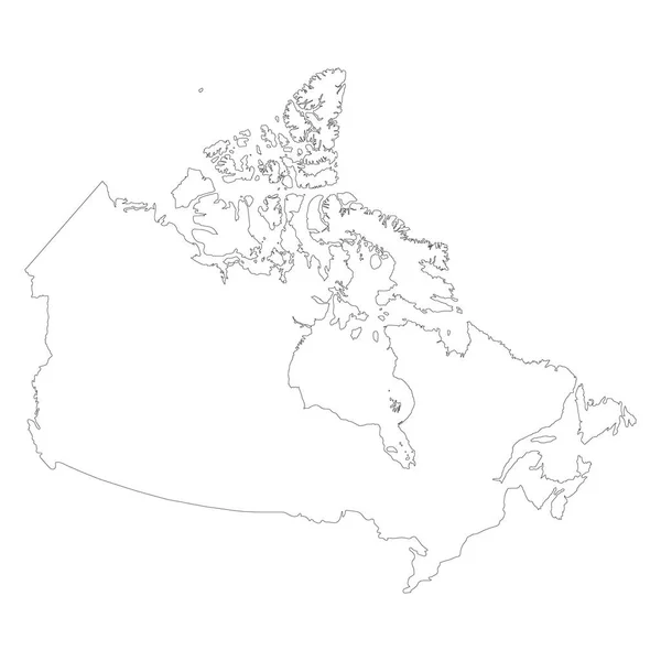加拿大地图光栅 — 图库照片