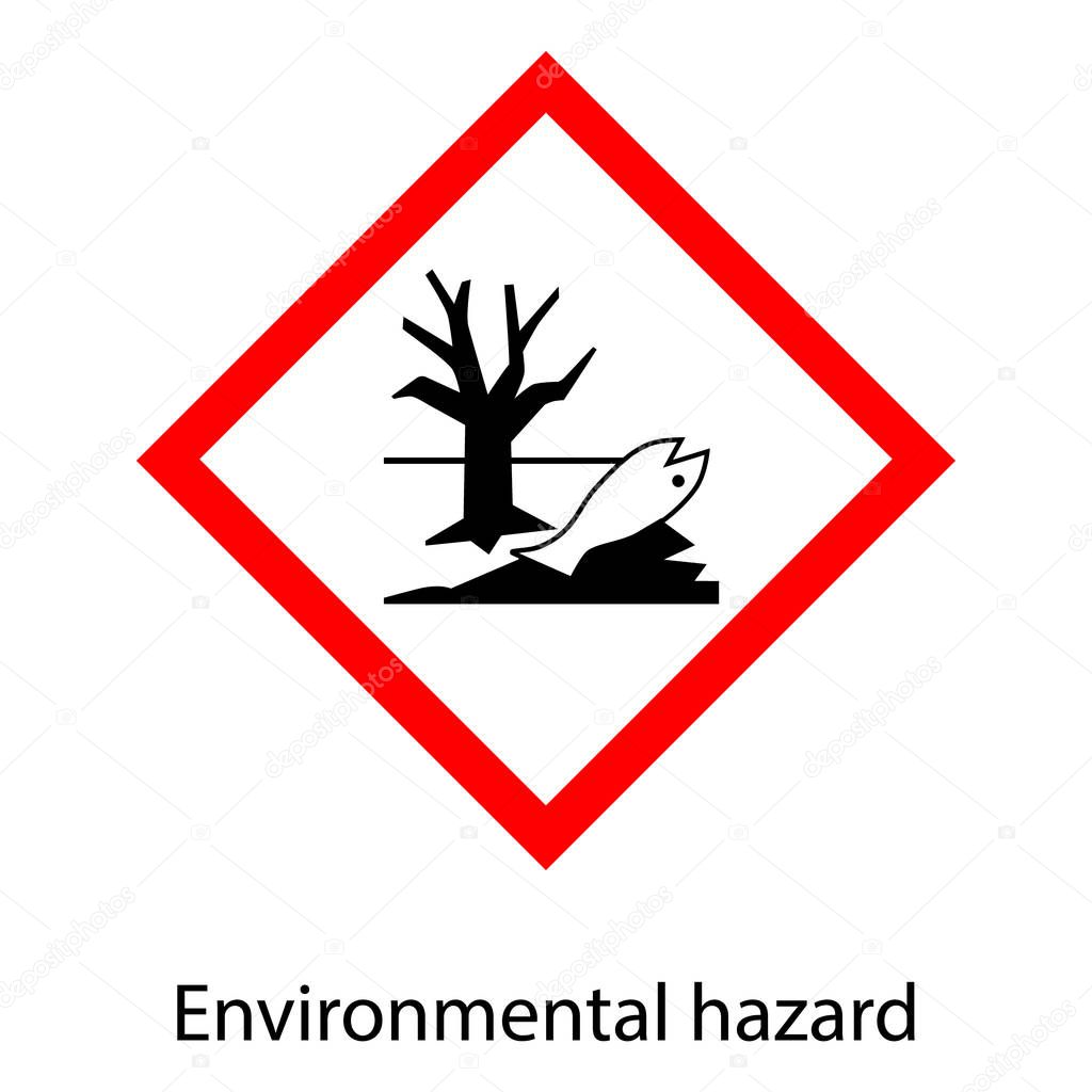 Environmental hazard sign