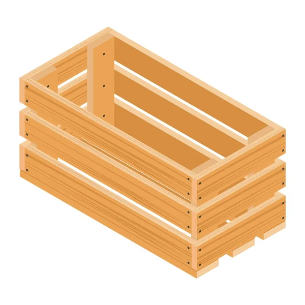 Растровый деревянный ящик — стоковое фото
