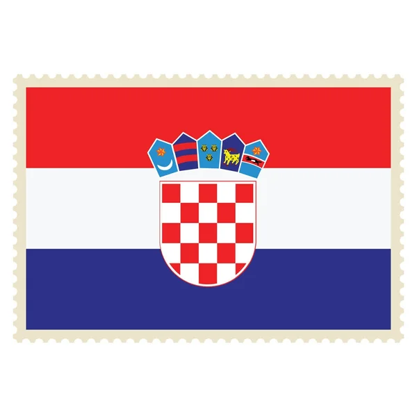 크로아티아 국기 래스터 — 스톡 사진
