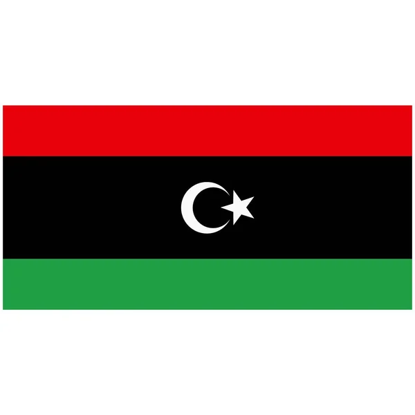Libya bayrağı raster — Stok fotoğraf