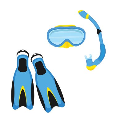 Diving equipment vector clipart