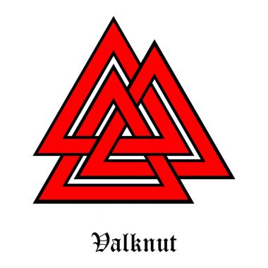 Valknut simge vektör