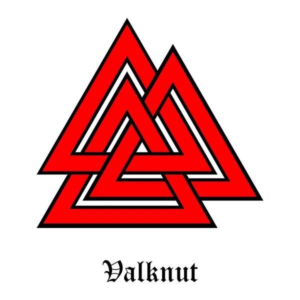 Vetor símbolo Valknut — Vetor de Stock