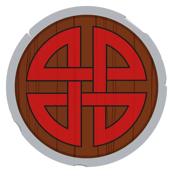 Viking schild vector — Stockvector