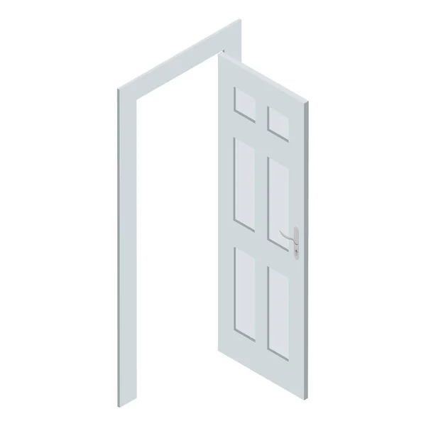 Isometric door raster — Stock Photo, Image